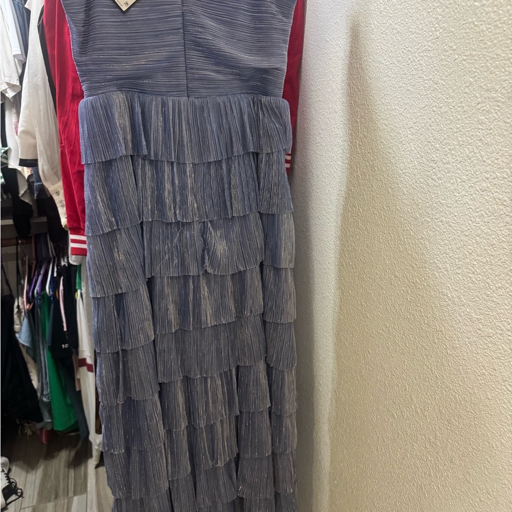 Gianni Bini Blue Layered Maxi Dress